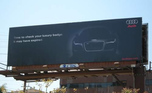 Audi - time to change your luxury badge